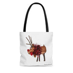 Naughty Buck Naked Reindeer  Tote Bag
