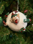 The Naughtys™ – Naughty Snowballed Elf (Christmas Tree Ornament)