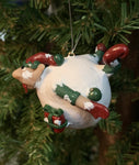 The Naughtys™ – Naughty Snowballed Elf (Christmas Tree Ornament)
