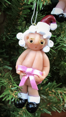 The Naughtys™ – Mrs. Claus (Cancer & Disease Awareness) (Christmas Tree Ornament)