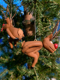 THE NAUGHTYS™ - Pooping Rudolph  Christmas Tree Ornament