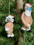 Covid Mr/Mrs Santa Claus Christmas Tree Ornament by The Naughtys® -