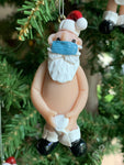 Covid Mr/Mrs Santa Claus Christmas Tree Ornament by The Naughtys® -