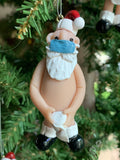 Covid Mr/Mrs Santa Claus Christmas Tree Ornament by The Naughtys® -