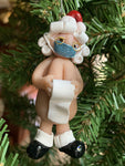 Covid Mr/Mrs Santa Claus Christmas Tree Ornament by The Naughtys® -