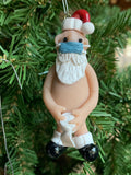 Covid Mr/Mrs Santa Claus Christmas Tree Ornament by The Naughtys® -