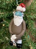 Covid Mr/Mrs Santa Claus Christmas Tree Ornament by The Naughtys® -