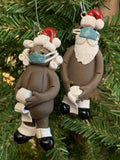 Covid Mr/Mrs Santa Claus Christmas Tree Ornament by The Naughtys® -
