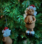 The Naughtys™ – Mr and Mrs Naughty Santa Claus (Ethnic/African American) (Christmas Tree Ornament)