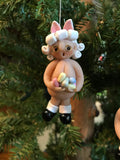 The Naughtys™ - Mr and Mrs Naughty Easter Santa Claus (Tree Ornaments)