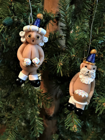 The Naughtys™ - Naughty Birthday Santa (Christmas Tree Ornament)