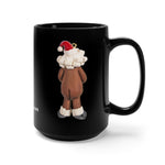 Naughty Mrs African American Santa Claus holding Boobs Mug 15oz