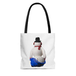 Naughty Mooning Snowman  Tote Bag