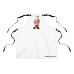 Naughty Finger Salute Santa Claus Apron