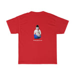 Naughty Mooning Snowman   Unisex Heavy Cotton Tee