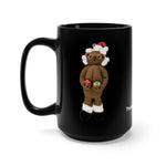 Naughty Mrs African American Santa Claus with Balls Mug 15oz