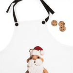 Naughty Santa holding Stocking Package Apron