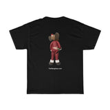 Naughty Kiss My Mistletoe Moose Unisex Heavy Cotton Tee