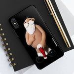 Naughty Finger Salute Santa  Case Mate Tough Phone Cases