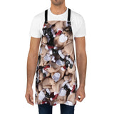 Naughty Mr Santa Claus Collage Apron
