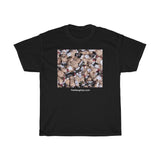 Naughty Santa Collage   Unisex Heavy Cotton Tee