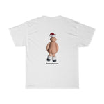 Naughty Mr Santa Claus holding his Package  Unisex Heavy Cotton Tee