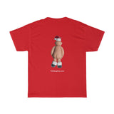 Naughty Mr Santa Claus holding his Package  Unisex Heavy Cotton Tee