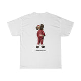 Naughty Kiss My Mistletoe Moose Unisex Heavy Cotton Tee