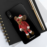 Naughty Kiss My Mistletoe Moose Case Mate Tough Phone Cases