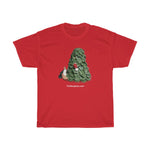 Naughty I Saw Mommy Kissing Santa  Unisex Heavy Cotton Tee