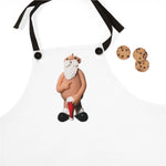 Naughty Finger Salute Santa Claus Apron