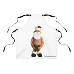 Naughty Santa holding Stocking Package Apron
