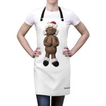 Naughty Mrs African American Santa Claus holding her Boobs Apron