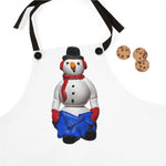 Naughty Mooning Snowman Frontside Apron