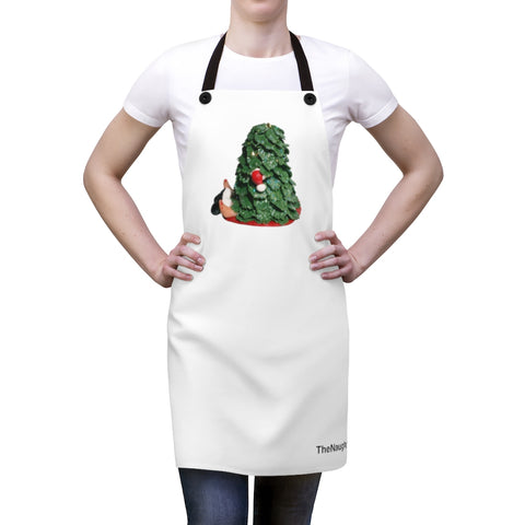 I Saw Mommy Kissing Santa Claus Apron by The Naughtys ®