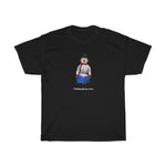 Naughty Mooning Snowman   Unisex Heavy Cotton Tee