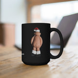 Naughty Santa with Package Mug 15 oz
