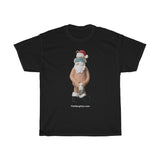 Naughty Corona Virus Santa Claus  Unisex Heavy Cotton Tee