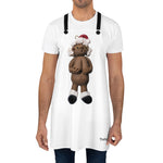 Naughty Mrs African American Santa Claus holding her Boobs Apron