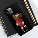 Naughty Kiss My Mistletoe Moose Case Mate Tough Phone Cases