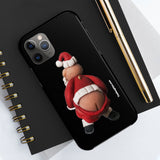 Naughty Mooning Santa Claus Case Mate Tough Phone Cases