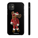 Naughty Kiss My Mistletoe Moose Case Mate Tough Phone Cases