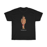 Naughty Mr Elderly Angel with Hat  Unisex Heavy Cotton Tee