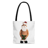 Naughty Mr Santa Claus holding Package Tote Bag