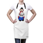 Naughty Mooning Snowman Frontside Apron