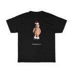 Naughty Mr Santa Claus Holding His Hat  Unisex Heavy Cotton Tee